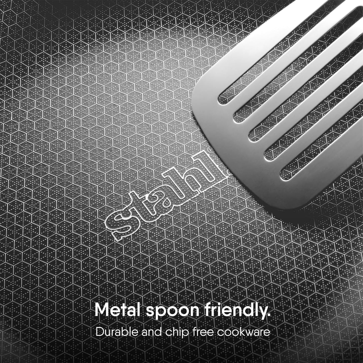 Stahl Artisan Hybrid Triply Frying Pan with Lid 18cm 0.9Liters, Fry pan Induction Base, Frying pan Non Stick, Frying pan Stainless Steel, 0.9Liters, 18 cm