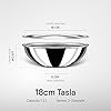 Stahl Artisan Hybrid Triply Non Stick Tasla with Lid 18cm 1.2Liters, Stainless Steel Kadhai/Tasla for Cooking, Triply Kadhai/Tasla Metal Spatula Friendly, Induction & Gas Stove Compatible, 1.2 L, 18cm