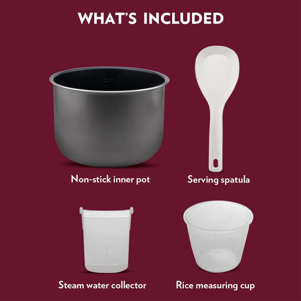 Borosil Instacook 6 L Electric Stainless Steel Pressure Cooker | 12 Digitized Indian Cooking Programs | 15 Hour Delay Timer | One Touch Instant Cooking | Idli Maker, Rice Cooker | 2 Year Warranty on motor