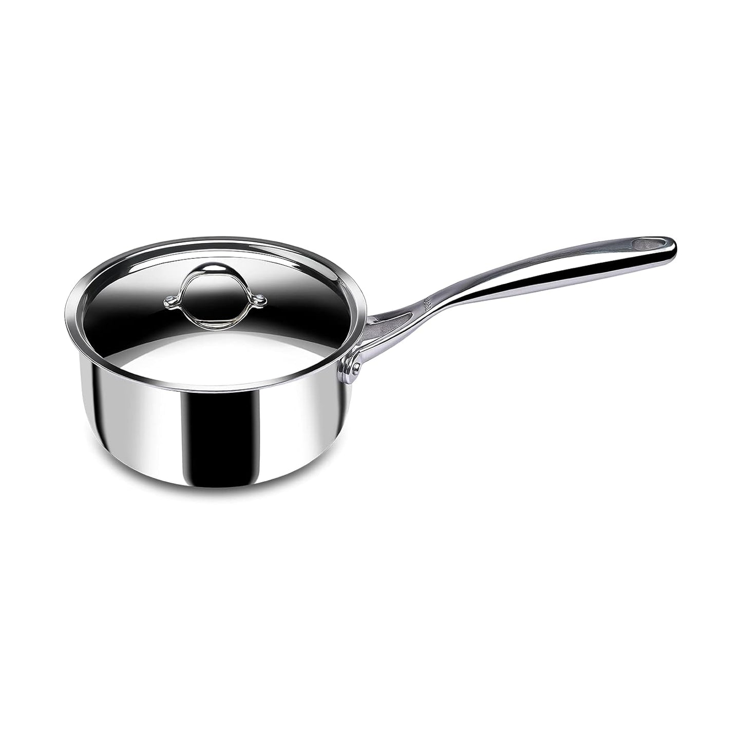 Stahl Stainless Steel Tea Pan 20cm 2.9Liters| Triply Saucepan with Lid I Milk Pan 2.9 L | Gas & Induction Base Sauce Pan | Día 20 cm, 2.9Liters