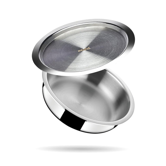 Stahl Artisan Ladgi 24 cm 2.8L | Triply Stainless Steel | Gas & Induction