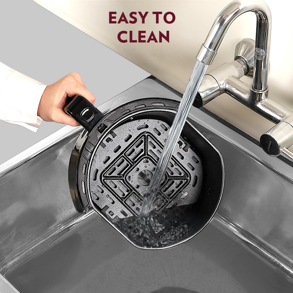 Borosil Best 3.5 L Capacity Air Fryer| 4 in 1 Function | Air Fryer for Bake, Grill, Roast, Reheat etc. | 90% Less Oil | 1450 Watt with 2 Years Warranty on motor