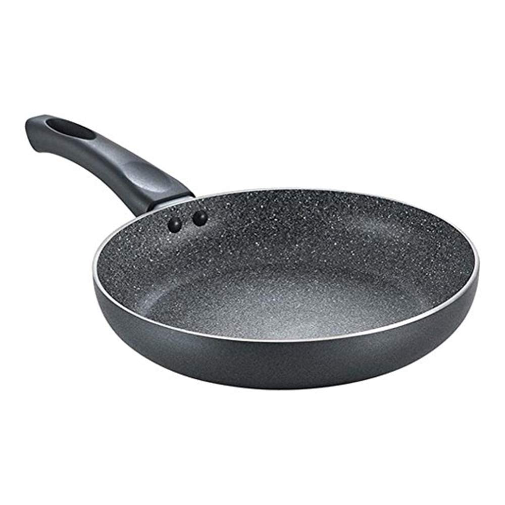 Prestige Non-Stick Omega Deluxe Granite Fry Pan 20 Centimetres Capacity 1.1 Liters| Black | Induction Base | 5 Layer Non-Stick Cookware | PFOA Free | Easy Grip Handle