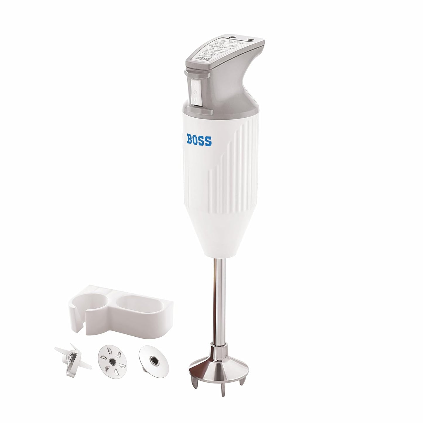 BOSS Stainless Steel B131 Portable Hand Blender 180 Watts | Variable Speed Control | 3-Year Warranty on motor | Easy To Clean And Store | Isi-Marked