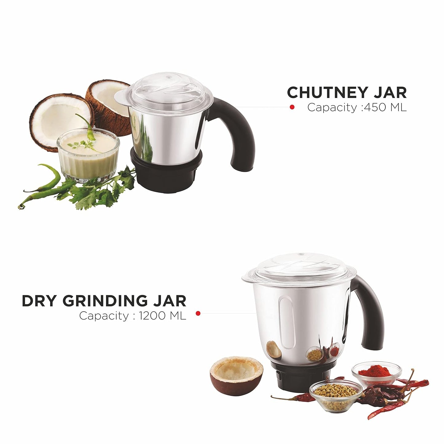 Boss CycloneMax 100% Copper Winding motor, Mixer Grinder, 900 Watt Power Grind, 4-Jars, Black, 5 years motor warranty