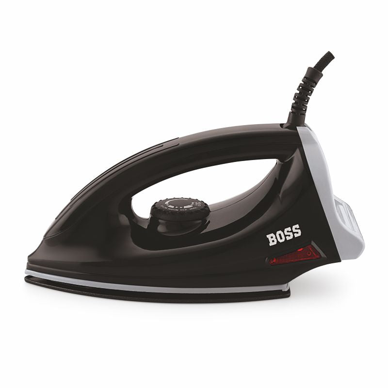 BOSS Duro 1000 watts Dry Iron, Non Stick Soleplate coating, double ISI safety, 2 Years warranty on motor